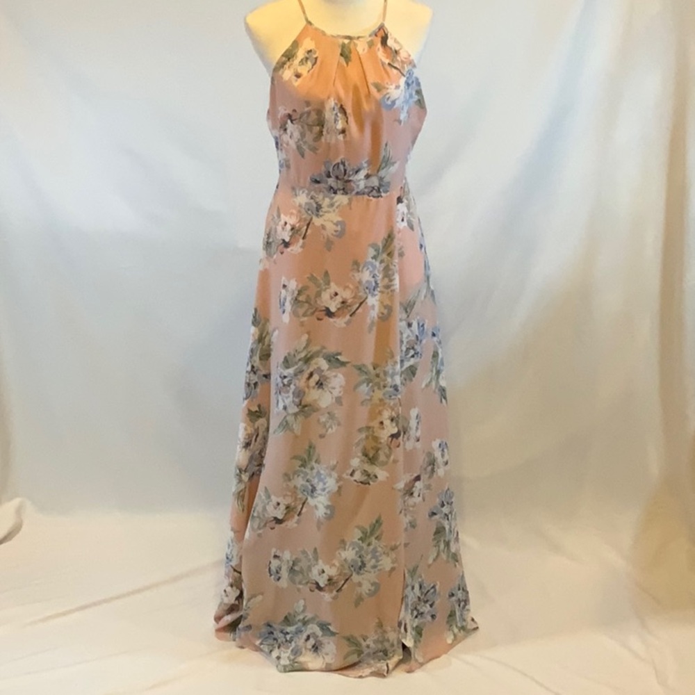 Floral Halter Maxi Dress NWT